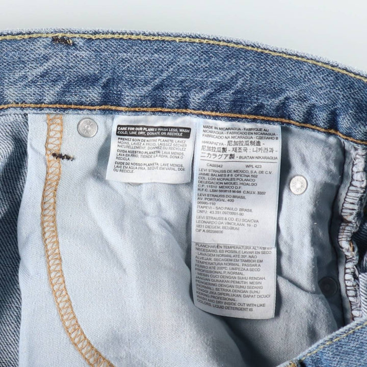 Levi's 550 denim shorts, short pants for men, size W37 cotton Blue type light blue Vintage Second Hand