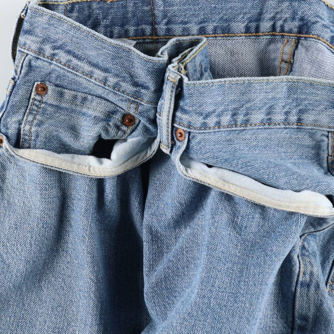 Levi's 550 denim shorts, short pants for men, size W37 cotton Blue type light blue Vintage Second Hand