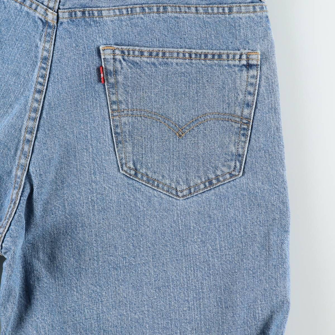Levi's 550 denim shorts, short pants for men, size W37 cotton Blue type light blue Vintage Second Hand