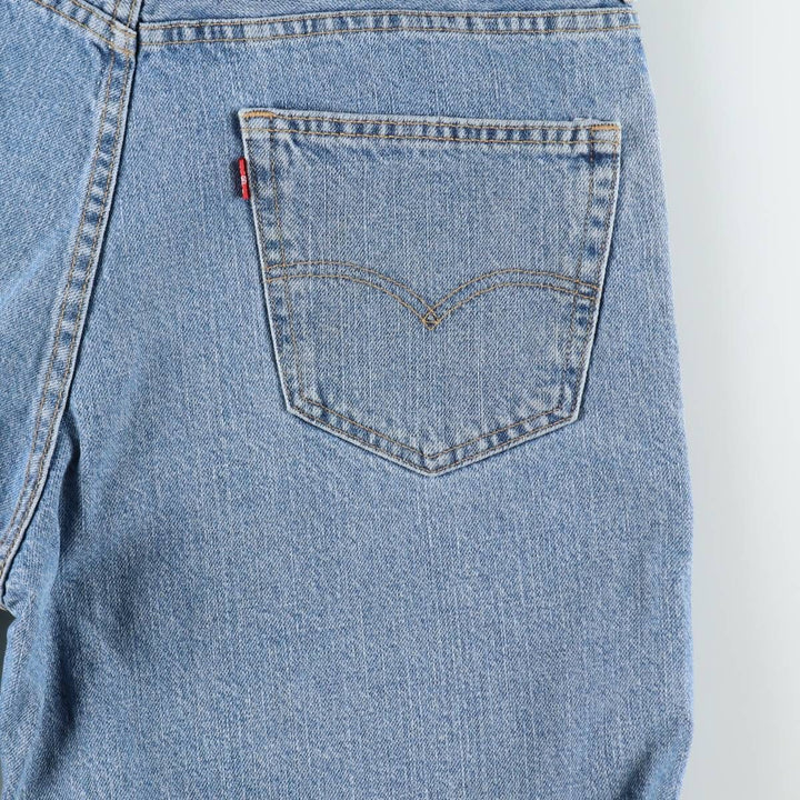 Levi's 550 denim shorts, short pants for men, size W37 cotton Blue type light blue Vintage Second Hand