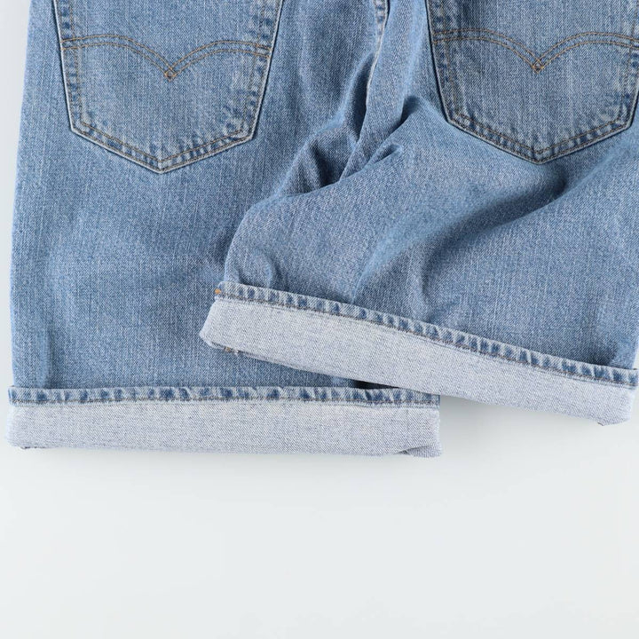 Levi's 550 denim shorts, short pants for men, size W37 cotton Blue type light blue Vintage Second Hand