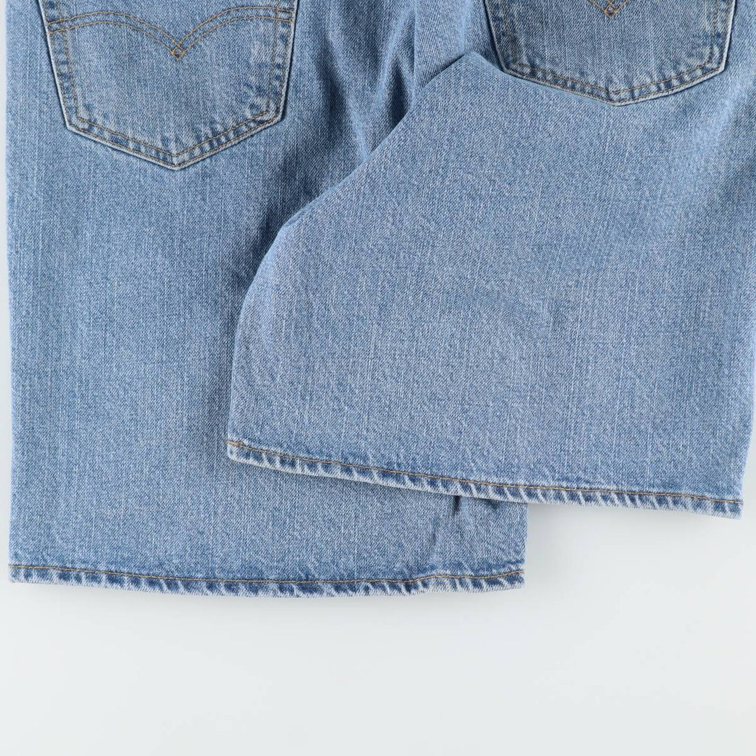 Levi's 550 denim shorts, short pants for men, size W37 cotton Blue type light blue Vintage Second Hand