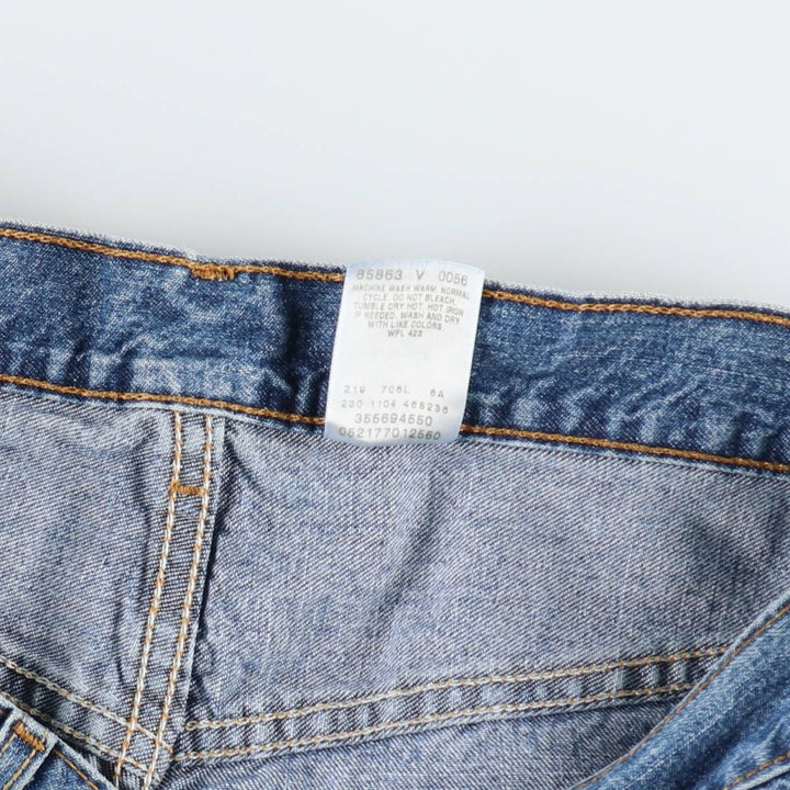 2000'S Levi's 569 Loose Fit Denim Shorts (Men's W35 equivalent) cotton blue type Vintage Second Hand
