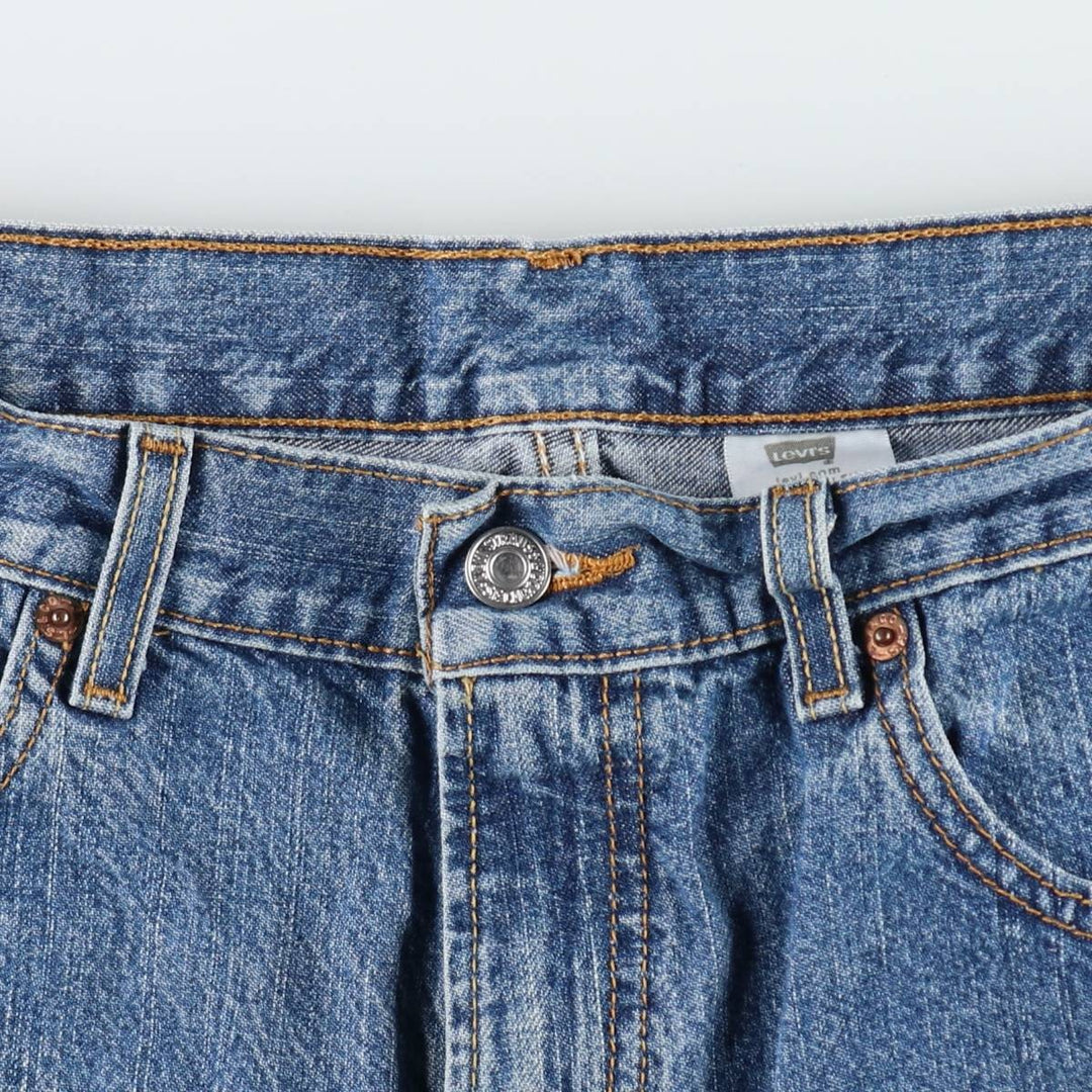 2000'S Levi's 569 Loose Fit Denim Shorts (Men's W35 equivalent) cotton blue type Vintage Second Hand