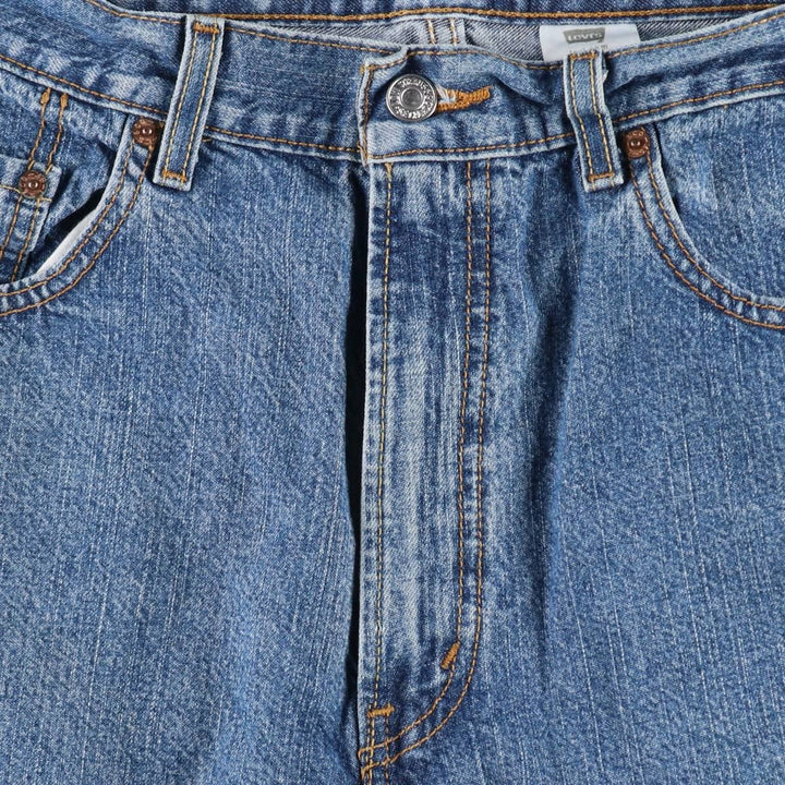 2000'S Levi's 569 Loose Fit Denim Shorts (Men's W35 equivalent) cotton blue type Vintage Second Hand