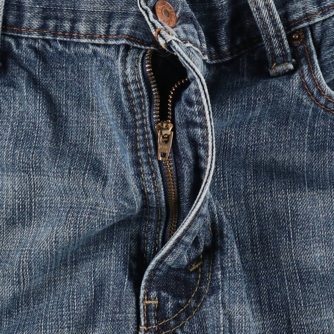 Levi's 569 LOOSE STRAIGHT denim shorts, half pants, jorts, men's w34 equivalent cotton navy blue type Vintage Second Hand