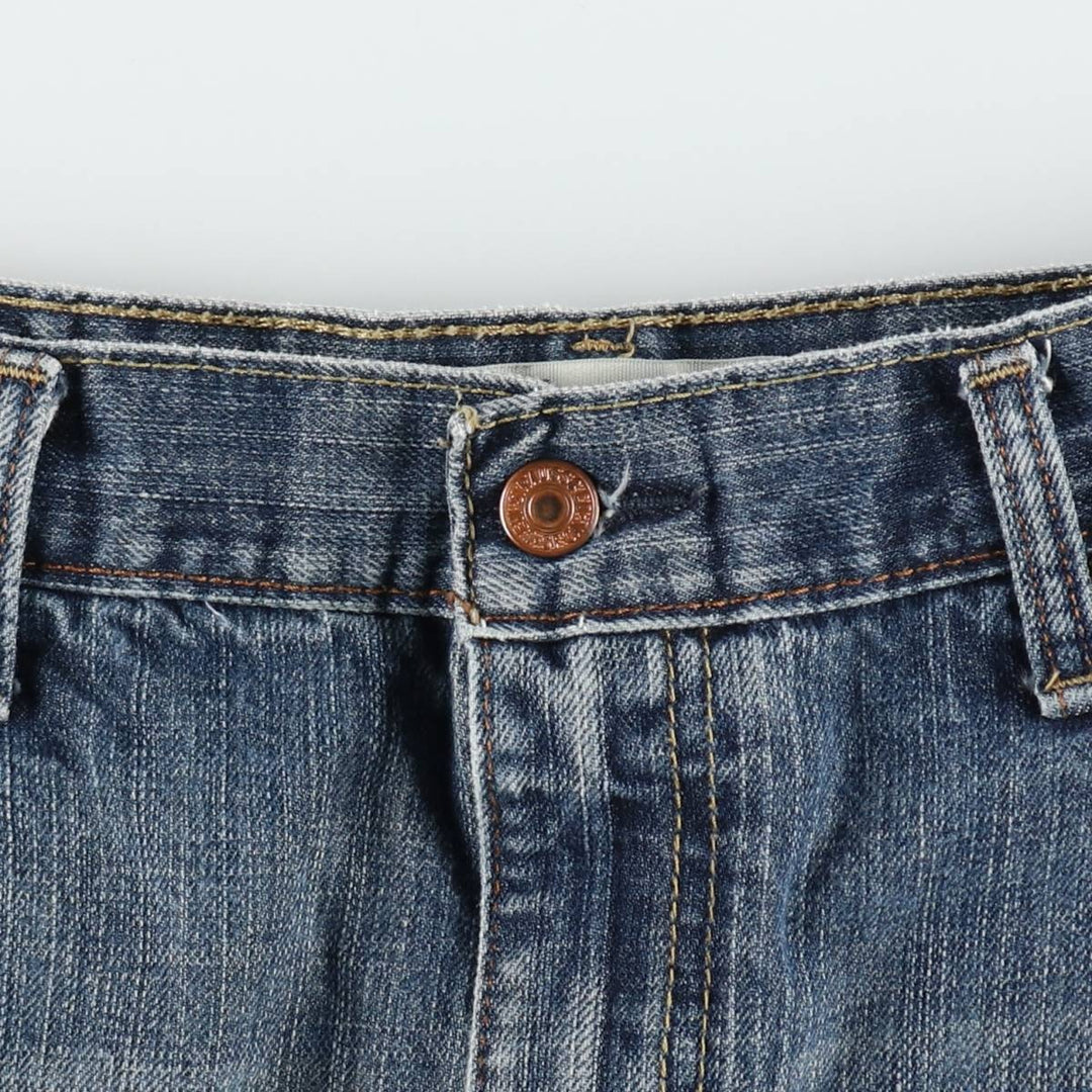 Levi's 569 LOOSE STRAIGHT denim shorts, half pants, jorts, men's w34 equivalent cotton navy blue type Vintage Second Hand