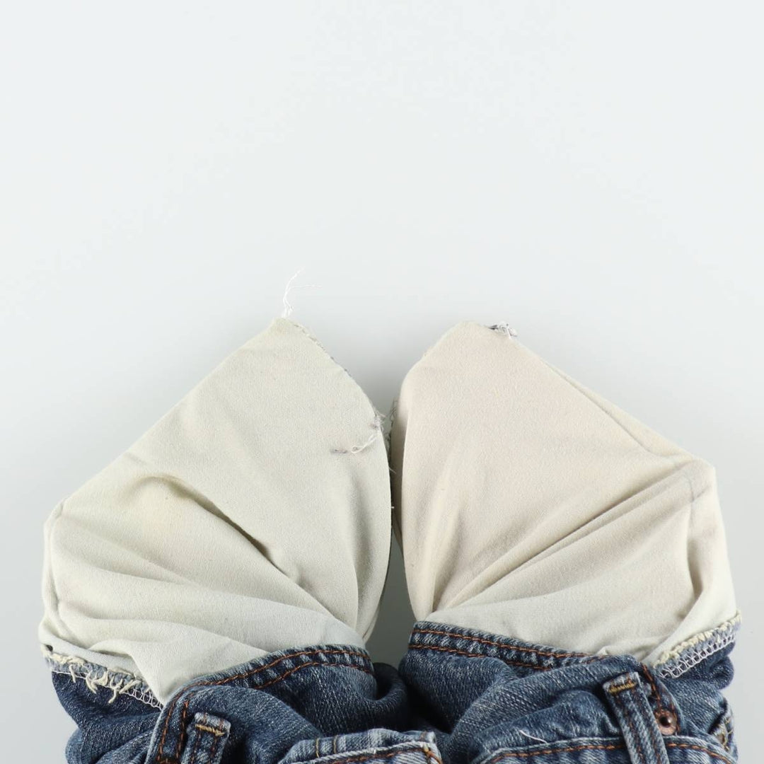 Levi's 569 LOOSE STRAIGHT denim shorts, half pants, jorts, men's w34 equivalent cotton navy blue type Vintage Second Hand