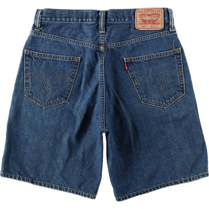Levi's 550 Relaxed Fit Denim Shorts, Men's Size W32 cotton blue type Vintage Second Hand