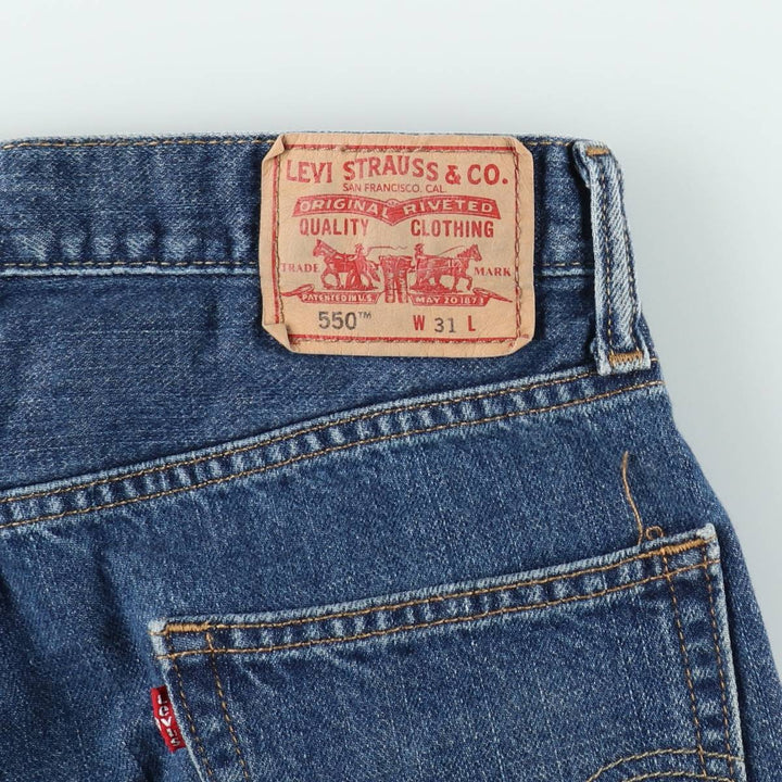 Levi's 550 Relaxed Fit Denim Shorts, Men's Size W32 cotton blue type Vintage Second Hand