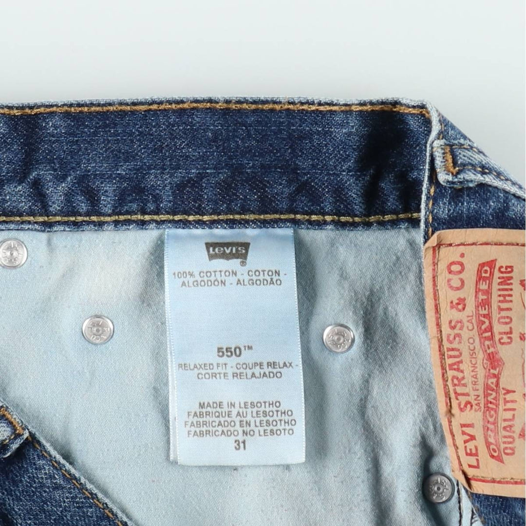 Levi's 550 Relaxed Fit Denim Shorts, Men's Size W32 cotton blue type Vintage Second Hand