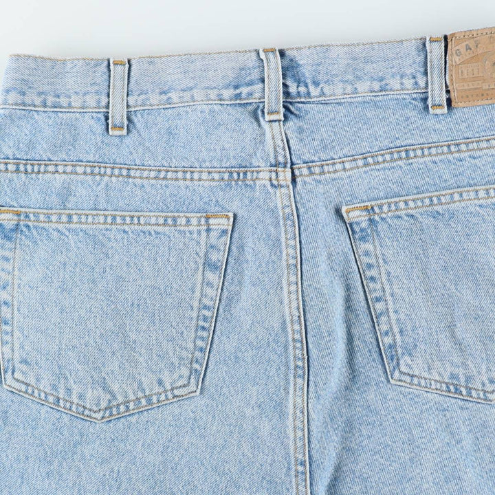 90s-00'S GAP DENIM BAGGY FIT denim shorts, men's size W35 (approx.) unclear blue type Vintage Second Hand