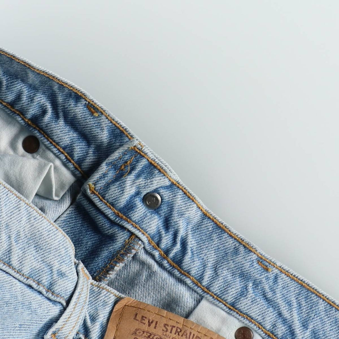 90'S Levi's 550 Relaxed Fit Denim Shorts, Men's Size W32 (approx.), Vintage cotton Blue type light blue Vintage Second Hand