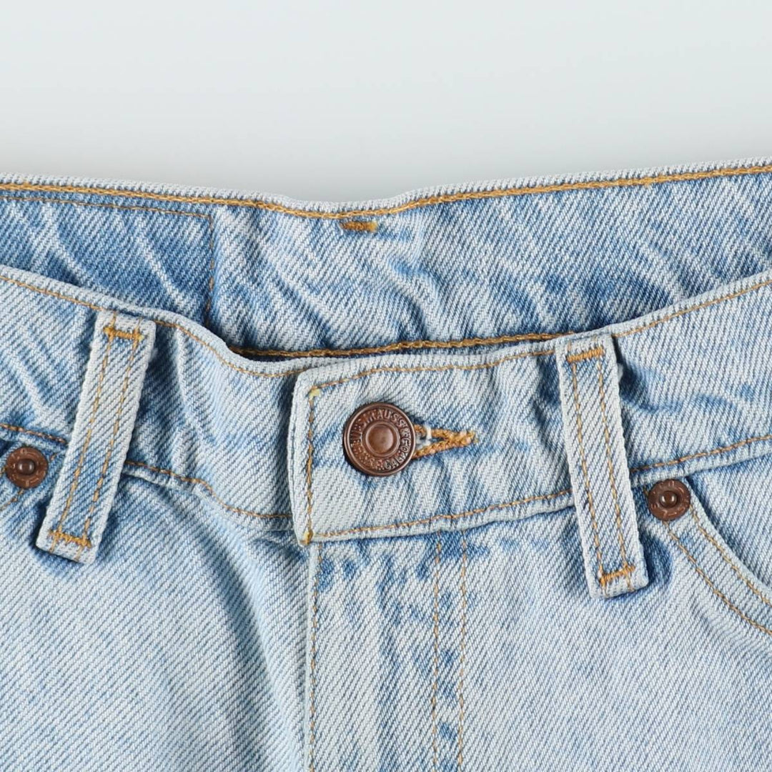 90'S Levi's 550 Relaxed Fit Denim Shorts, Men's Size W32 (approx.), Vintage cotton Blue type light blue Vintage Second Hand