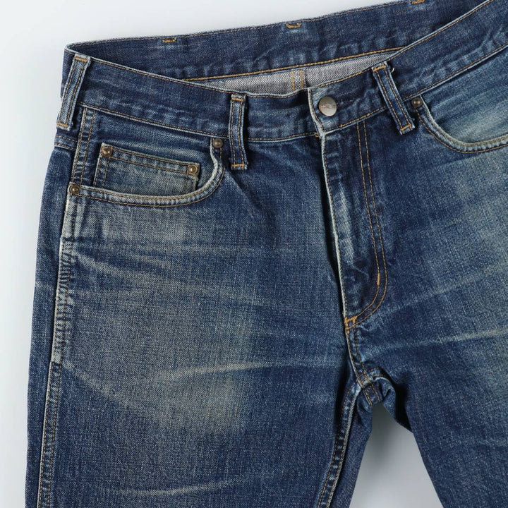 Carhartt Western Short II denim shorts, men's size W33 (approx.) cotton blue type Vintage Second Hand