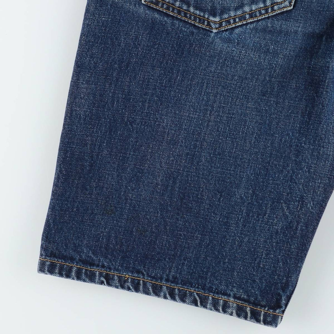Carhartt Western Short II denim shorts, men's size W33 (approx.) cotton blue type Vintage Second Hand