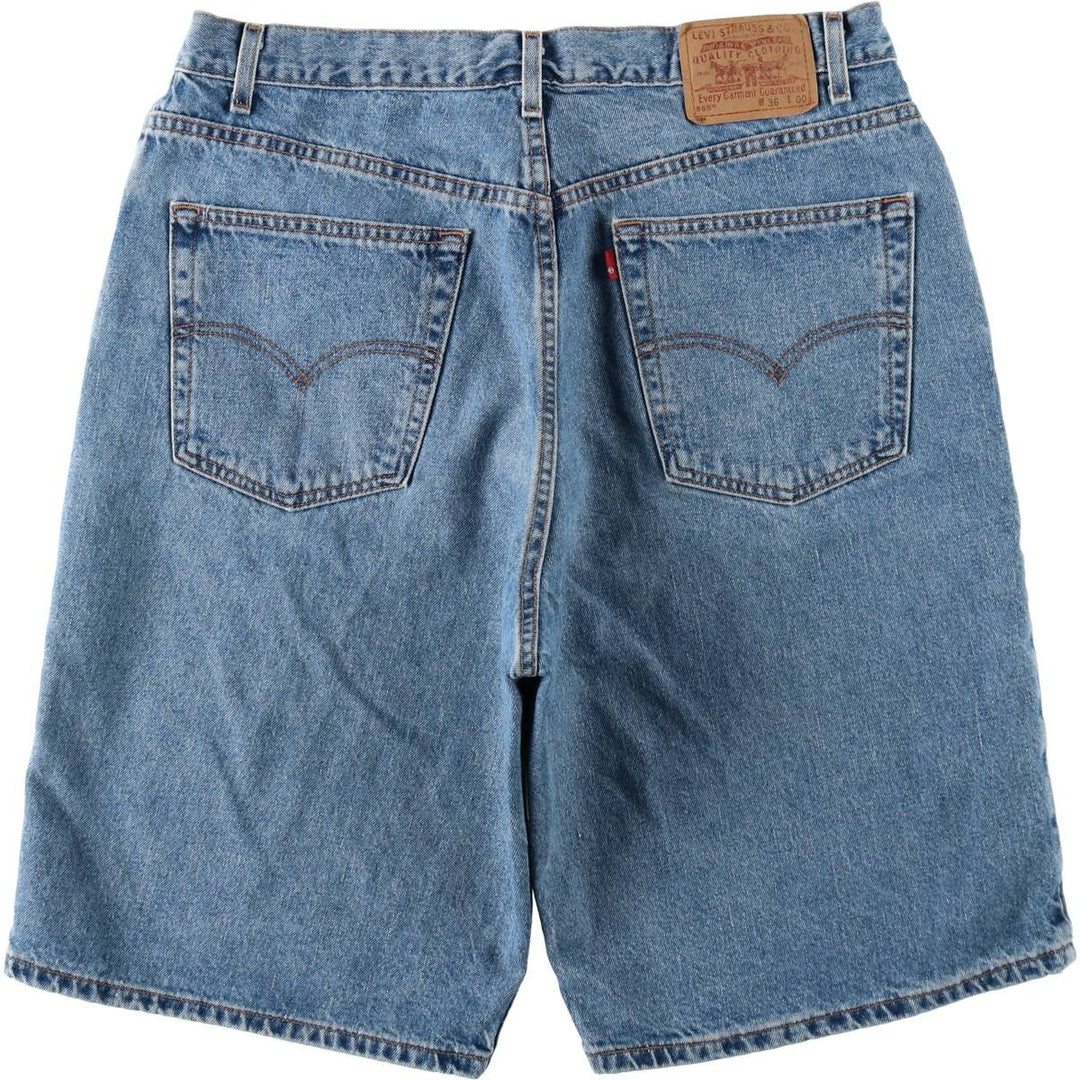 2000'S Levi's 569 Loose Straight Fit Denim Shorts (Men's W36 equivalent) cotton blue type Vintage Second Hand