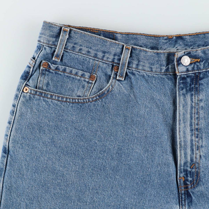 2000'S Levi's 569 Loose Straight Fit Denim Shorts (Men's W36 equivalent) cotton blue type Vintage Second Hand