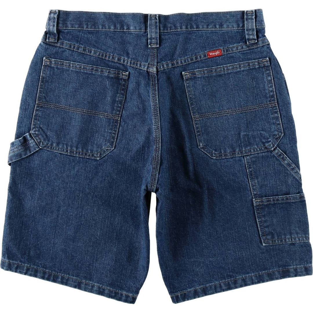 2000'S Wrangler denim painter shorts, men's size W33 (approx.) cotton blue type Vintage Second Hand