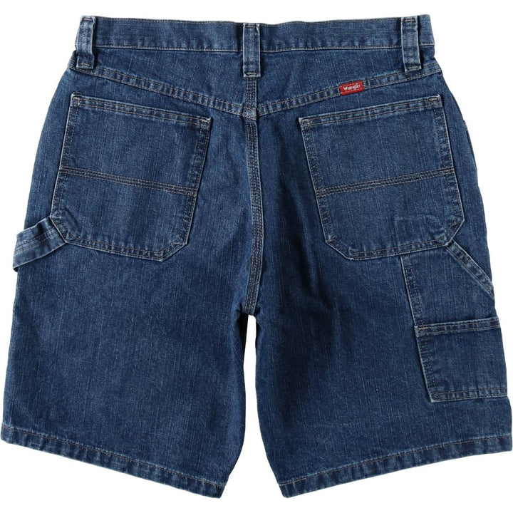 2000'S Wrangler denim painter shorts, men's size W33 (approx.) cotton blue type Vintage Second Hand
