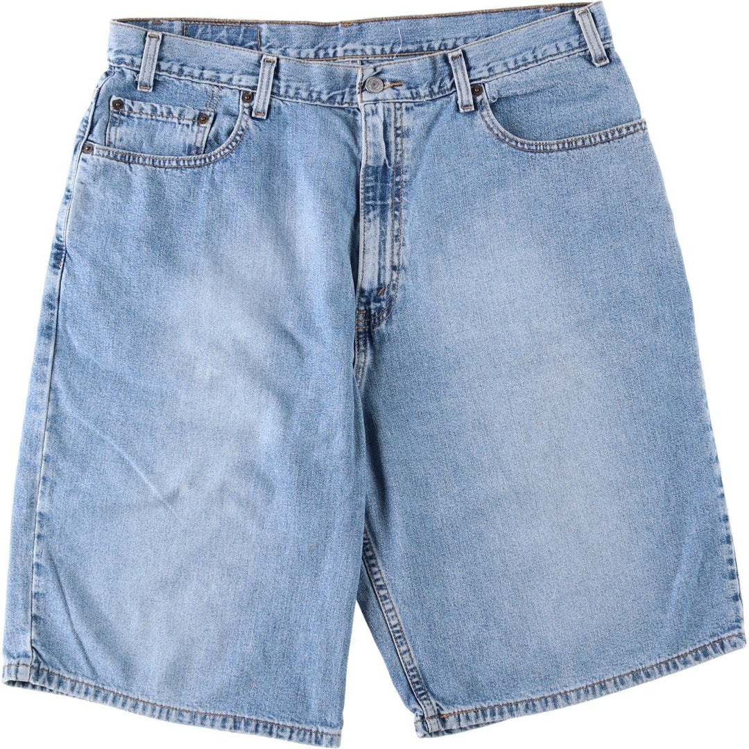2000'S Levi's 569 Denim Shorts (Men's W36 equivalent) cotton Blue type light blue Vintage Second Hand