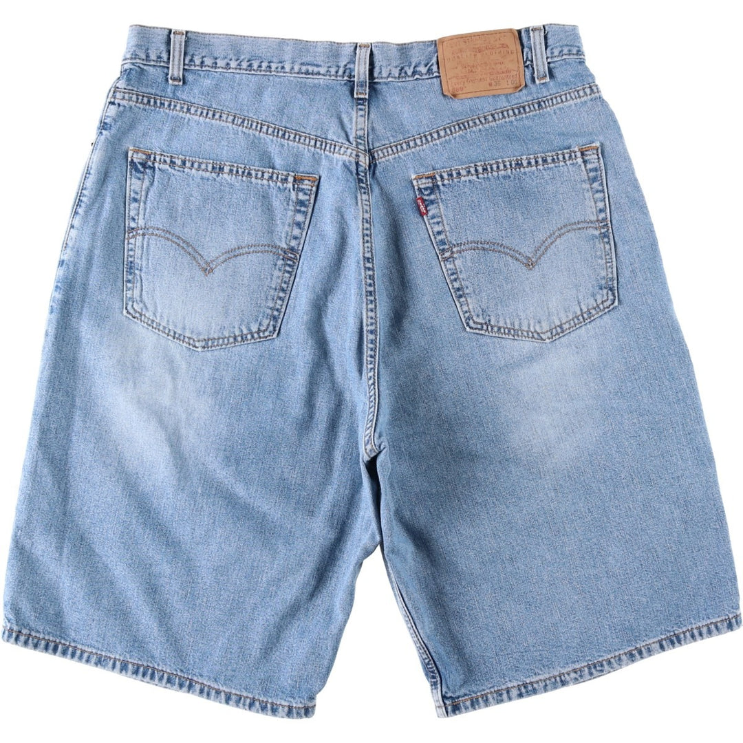 2000'S Levi's 569 Denim Shorts (Men's W36 equivalent) cotton Blue type light blue Vintage Second Hand