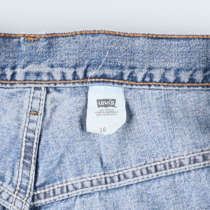 2000'S Levi's 569 Denim Shorts (Men's W36 equivalent) cotton Blue type light blue Vintage Second Hand