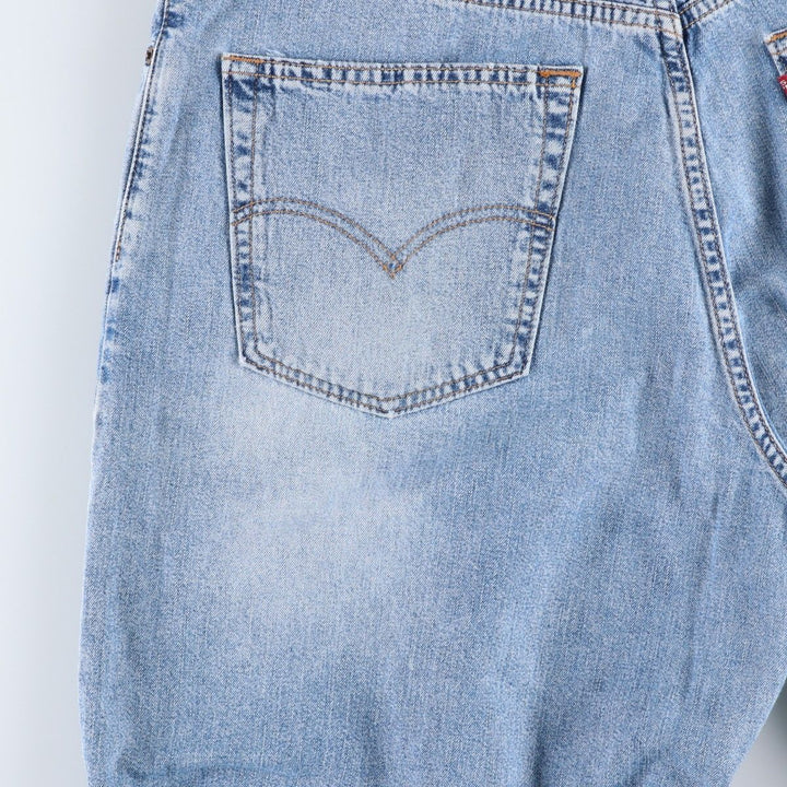 2000'S Levi's 569 Denim Shorts (Men's W36 equivalent) cotton Blue type light blue Vintage Second Hand