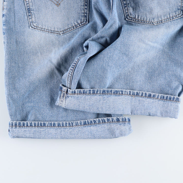 2000'S Levi's 569 Denim Shorts (Men's W36 equivalent) cotton Blue type light blue Vintage Second Hand