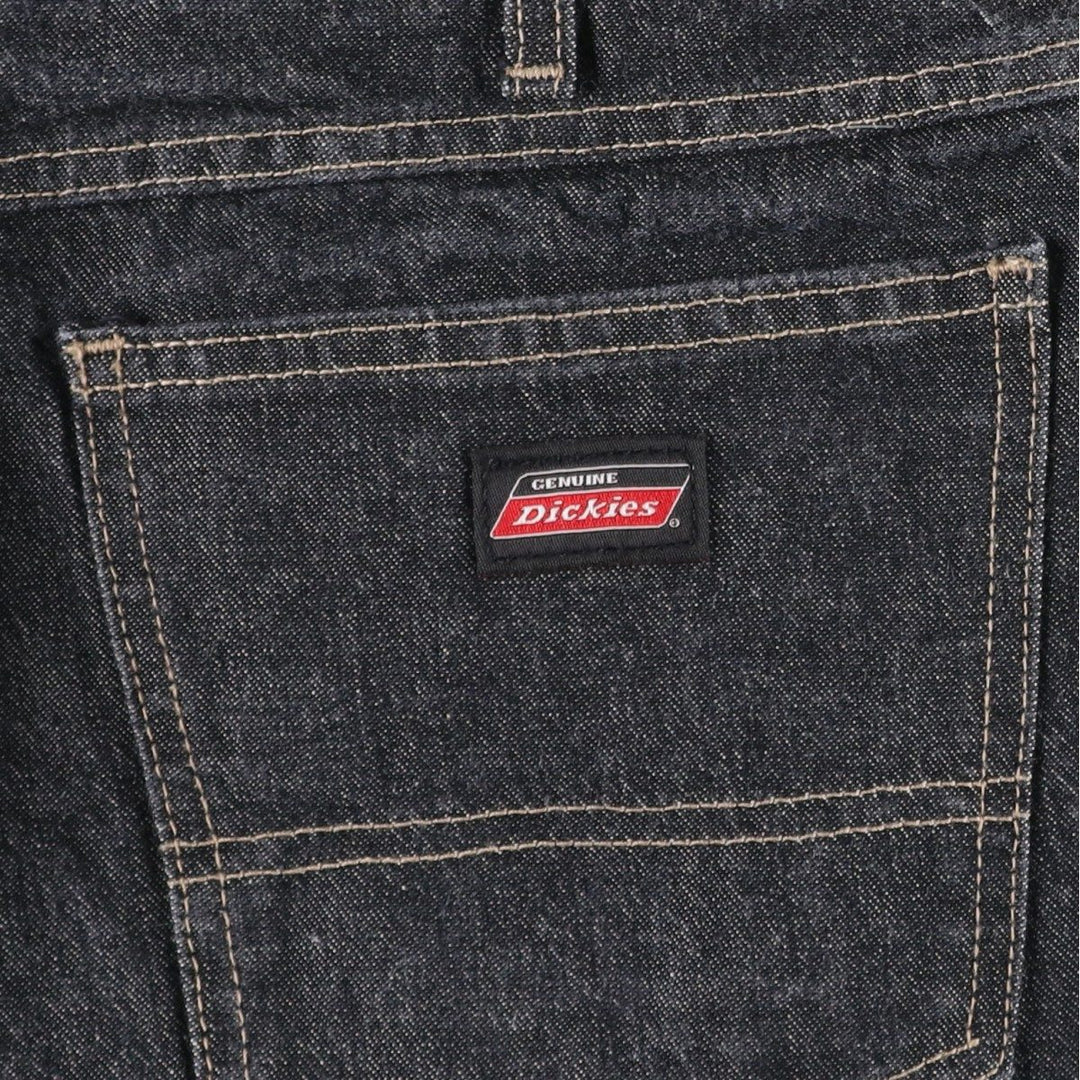 Dickies Black Denim Shorts, Half Pants, Men's, W37 cotton black type Vintage Second Hand