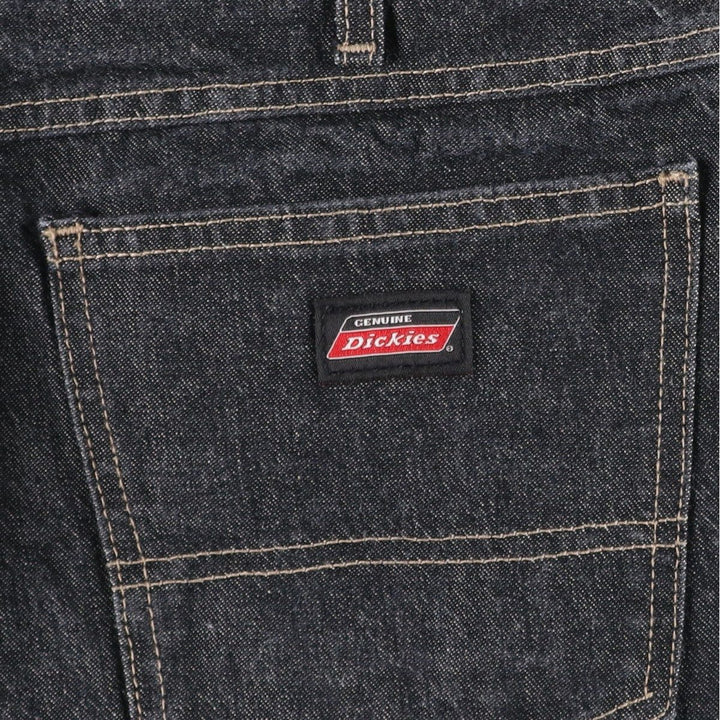 Dickies Black Denim Shorts, Half Pants, Men's, W37 cotton black type Vintage Second Hand