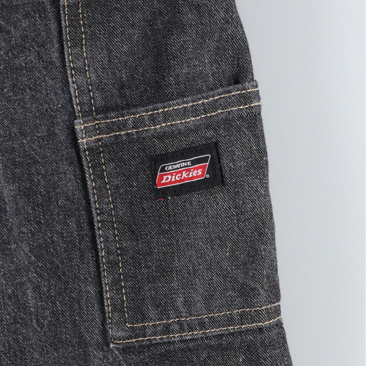 Dickies Black Denim Shorts, Half Pants, Men's, W37 cotton black type Vintage Second Hand