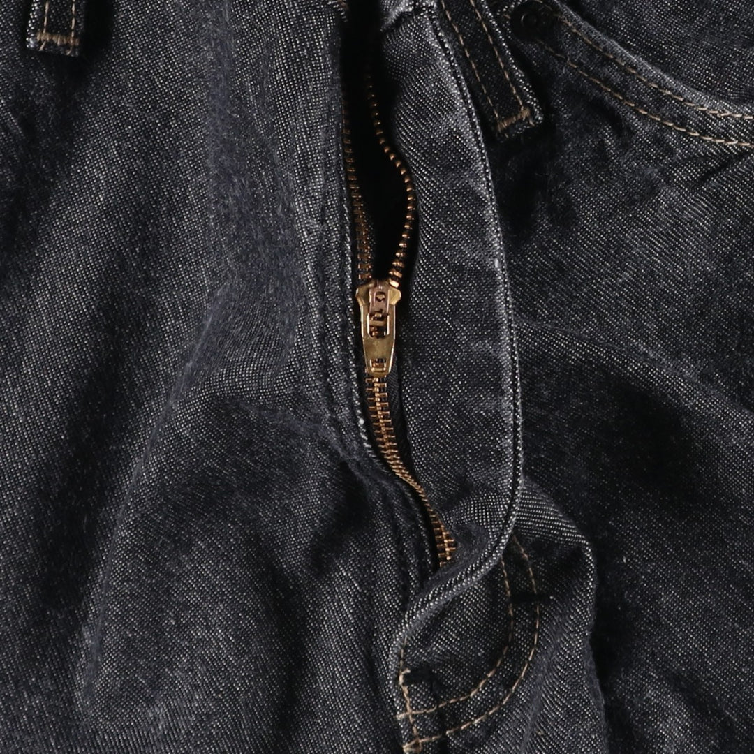 Dickies Black Denim Shorts, Half Pants, Men's, W37 cotton black type Vintage Second Hand