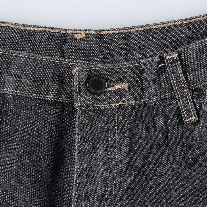 Dickies Black Denim Shorts, Half Pants, Men's, W37 cotton black type Vintage Second Hand