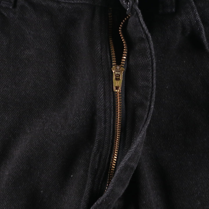 80s-90'S Wrangler Black Denim Shorts, Men's Size W34 (approx.), Vintage cotton black type Vintage Second Hand