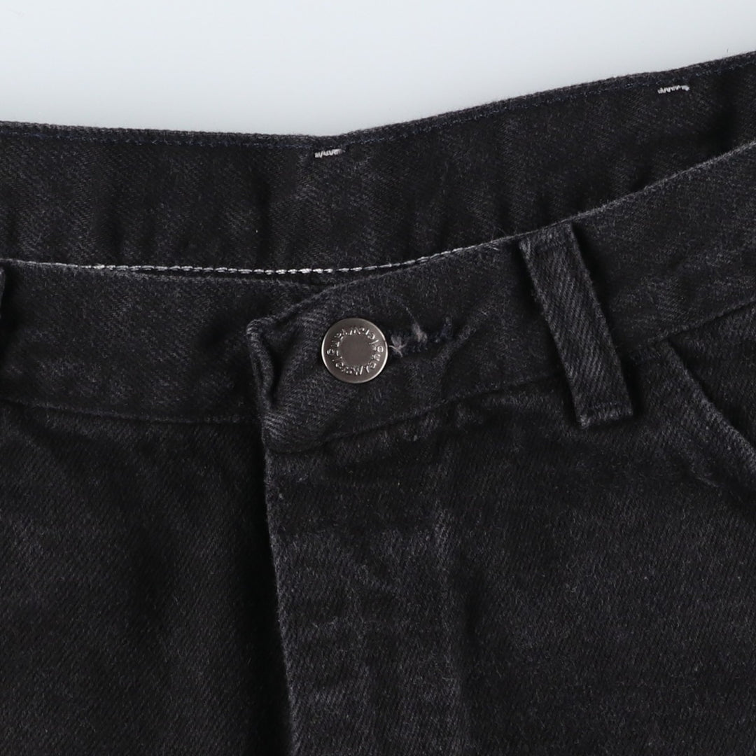 80s-90'S Wrangler Black Denim Shorts, Men's Size W34 (approx.), Vintage cotton black type Vintage Second Hand