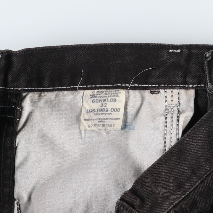 Wrangler Black Denim Shorts, Shorts, Men's, W32 equivalent cotton black type Vintage Second Hand