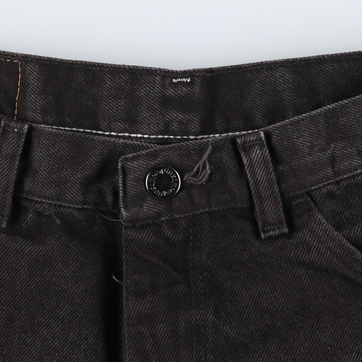 Wrangler Black Denim Shorts, Shorts, Men's, W32 equivalent cotton black type Vintage Second Hand