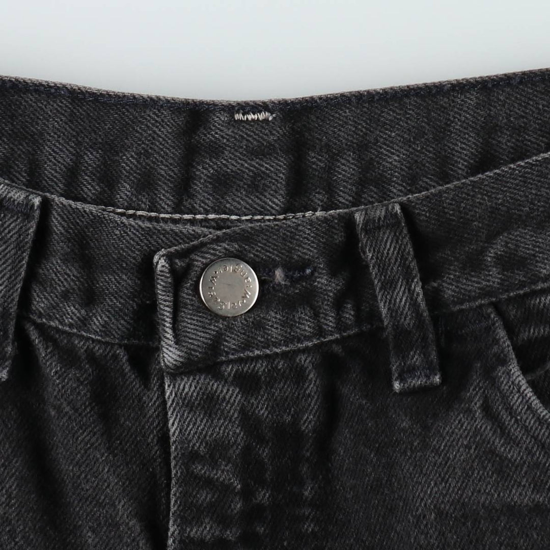 80s-90'S Wrangler Black Denim Shorts, Made in USA, Men's Size W32 (approx.), Vintage cotton black type Vintage Second Hand
