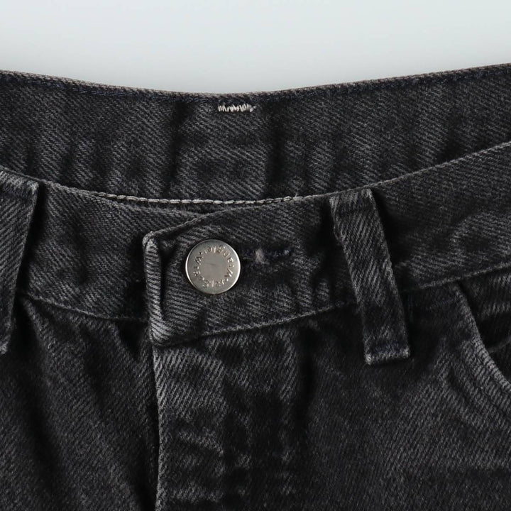 80s-90'S Wrangler Black Denim Shorts, Made in USA, Men's Size W32 (approx.), Vintage cotton black type Vintage Second Hand