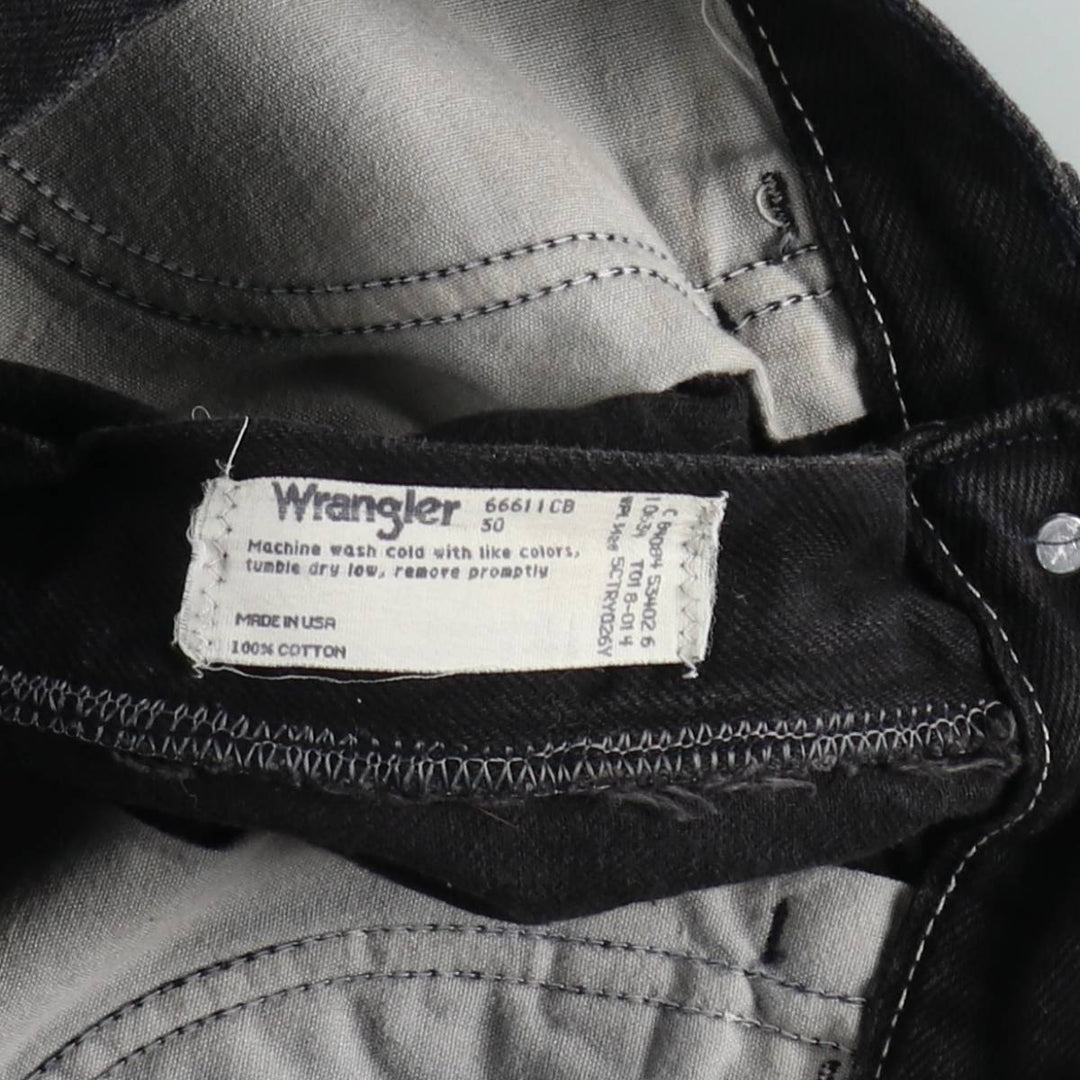80s-90'S Wrangler Black Denim Shorts, Made in USA, Men's Size W30 (approx.), Vintage cotton black type Vintage Second Hand