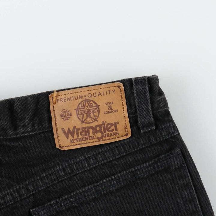 80s-90'S Wrangler Black Denim Shorts, Made in USA, Men's Size W30 (approx.), Vintage cotton black type Vintage Second Hand