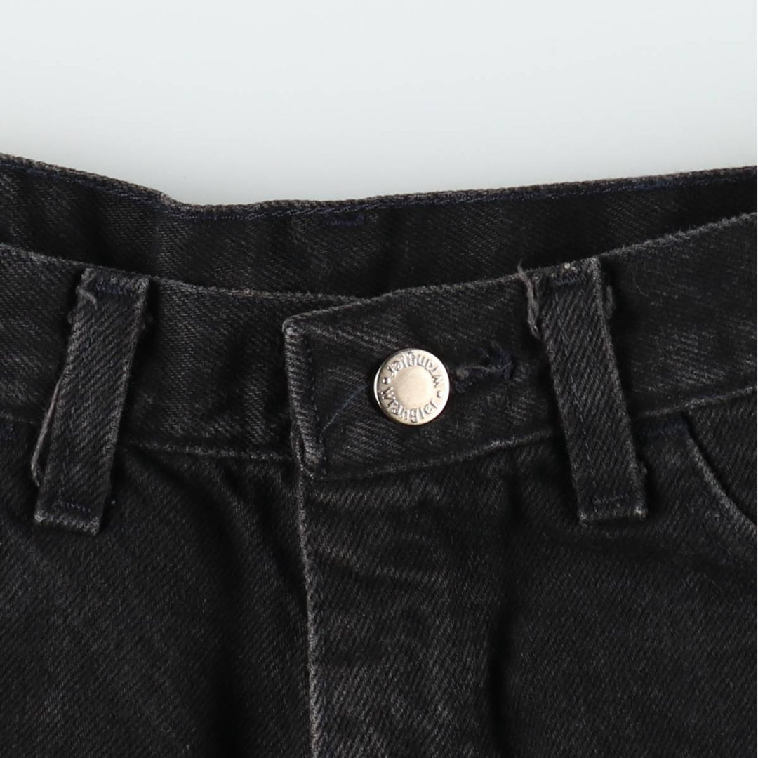 80s-90'S Wrangler Black Denim Shorts, Made in USA, Men's Size W30 (approx.), Vintage cotton black type Vintage Second Hand