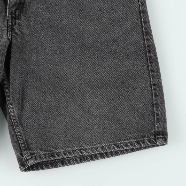 Levi's 550 Black Denim Shorts, Men's Size W34 (approx.), Vintage unclear black type Vintage Second Hand