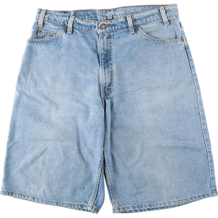 90'S Levi's 35560-1714 Orange Tab Denim Shorts, Half Pants, Made in USA, Men's W36 (approx.), Vintage cotton blue type Vintage Second Hand