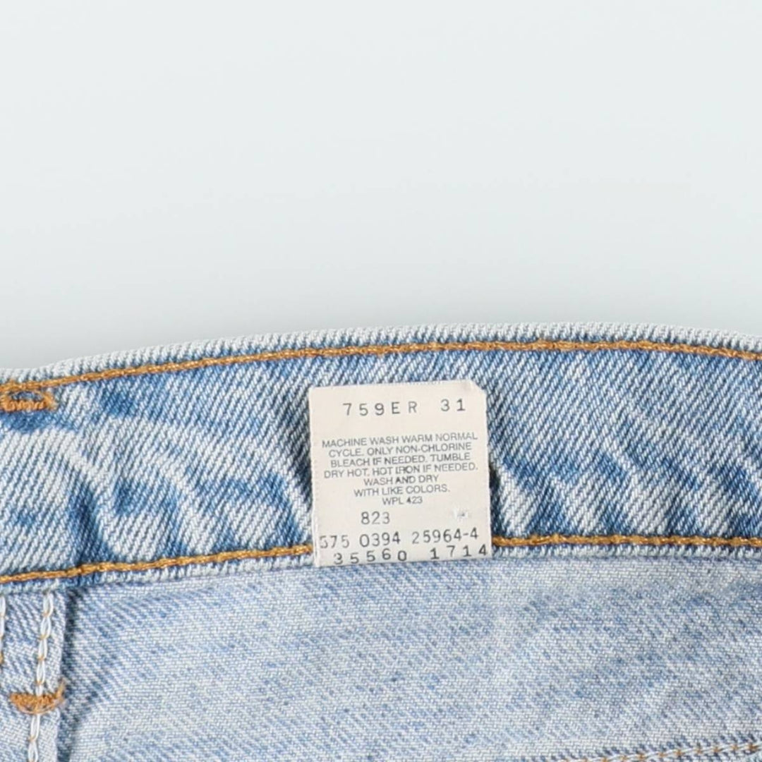 90'S Levi's 35560-1714 Orange Tab Denim Shorts, Half Pants, Made in USA, Men's W36 (approx.), Vintage cotton blue type Vintage Second Hand