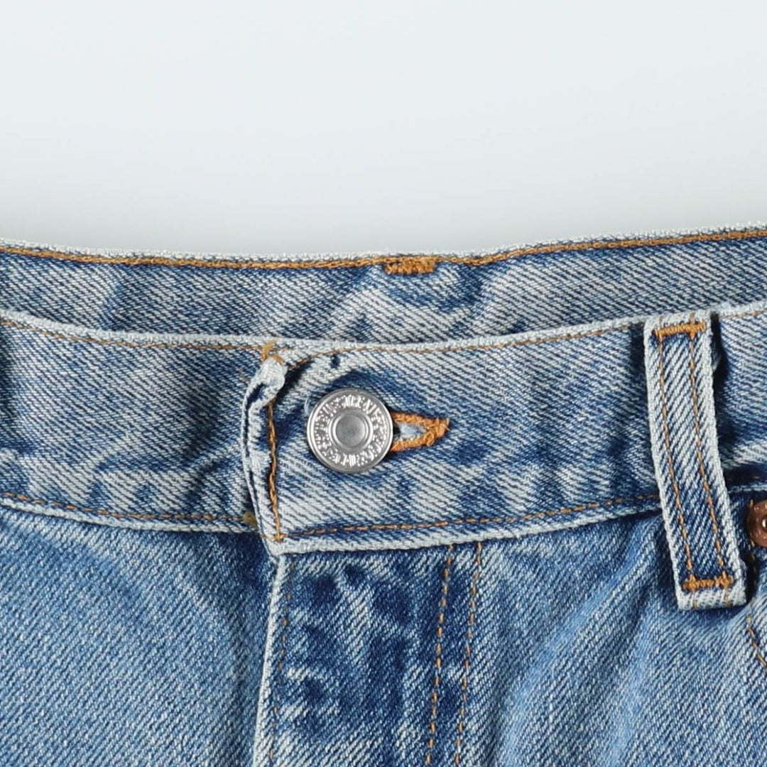 90'S Levi's 550 Relaxed Fit Denim Shorts, Made in USA, Men's W35 (approx.), Vintage. cotton blue type Vintage Second Hand