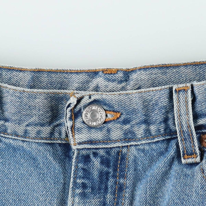 90'S Levi's 550 Relaxed Fit Denim Shorts, Made in USA, Men's W35 (approx.), Vintage. cotton blue type Vintage Second Hand