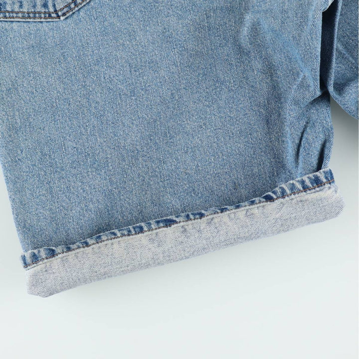 90'S Levi's 550 Relaxed Fit Denim Shorts, Made in USA, Men's W35 (approx.), Vintage. cotton blue type Vintage Second Hand