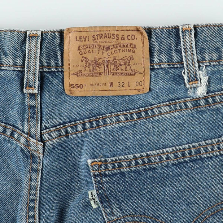 Levi's 550 Relaxed Fit Denim Shorts, Men's W32 (approx.), Vintage. unclear blue type Vintage Second Hand
